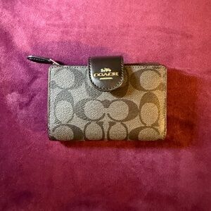 Coach Black and Gray Wallet